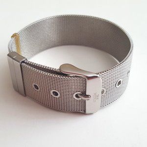 INOX 316L Stainless Steel Mesh Bracelet Small 8 1/4" Adjustable Unisex *READ